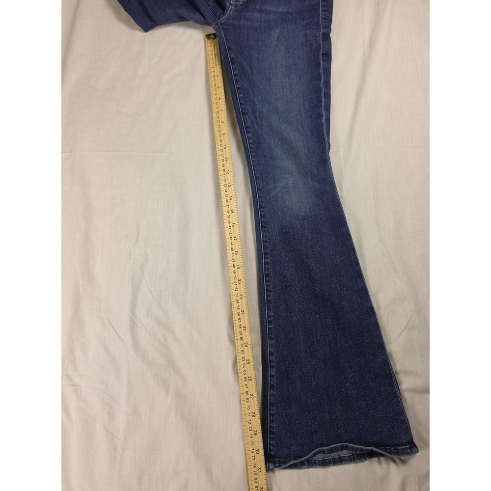 Mother Jeans Womens 26 Blue The Weekender Mid Rise Flare Stretch Denim 1585-104 - Picture 10 of 13